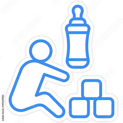 Babysitting icon style