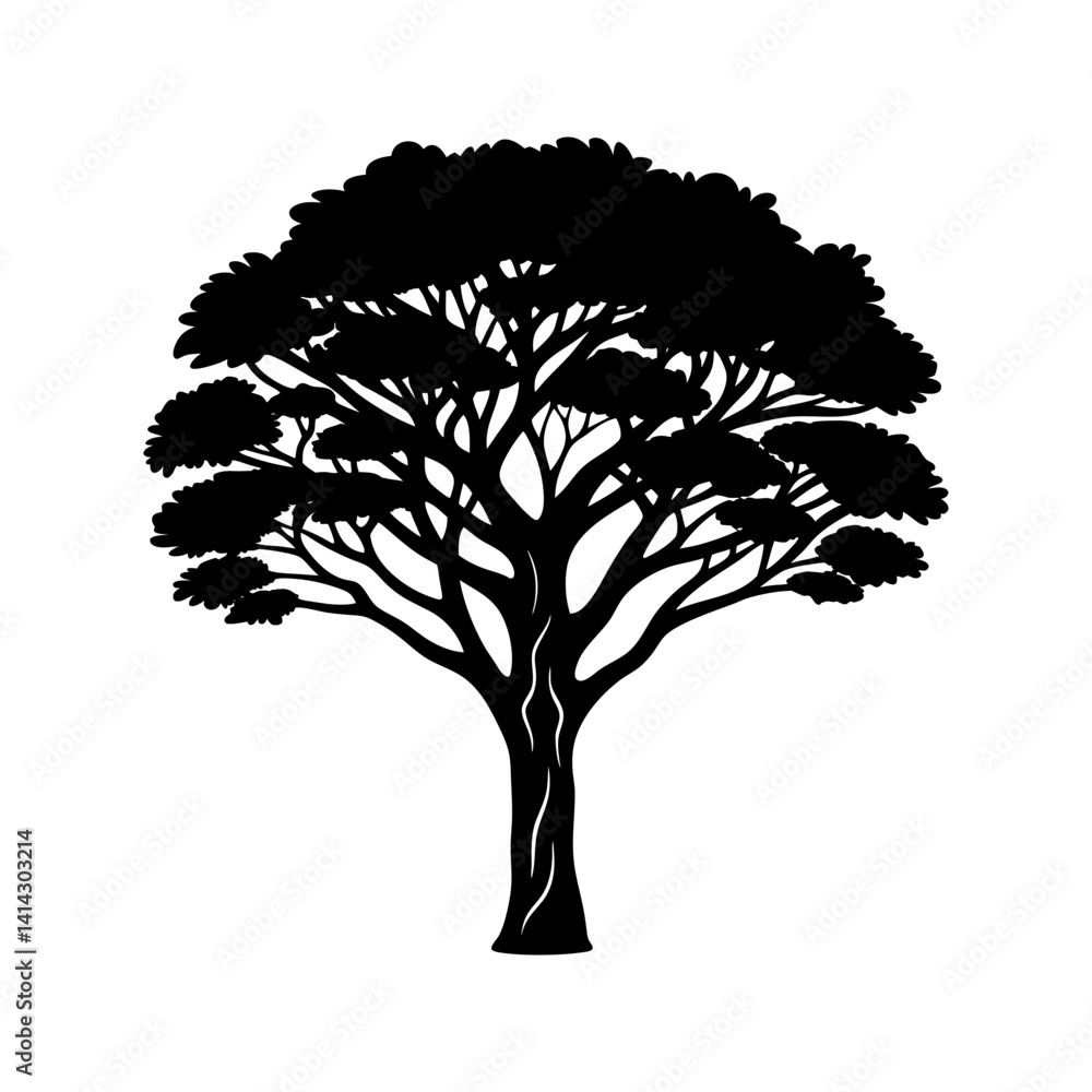 Obraz premium African Tree Silhouette