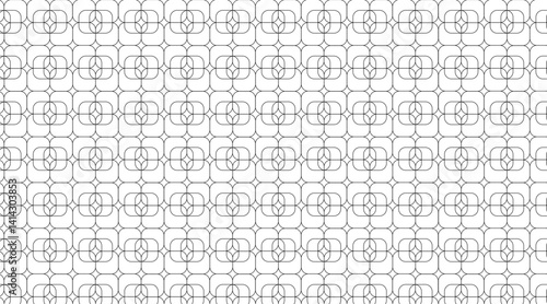 Pattern design with geometric shape | Seamless multi shape pattern grid design with circle, square, star, line vector for texture, garments, decoration, corporate | Creative stripes with black colour