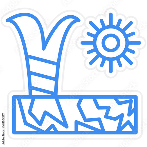 Drought icon style
