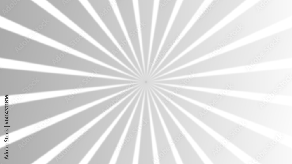 Obraz premium Motif radial gris dégradé centré sur fond transparent PNG, effet de rayonnement, étoile abstraite, idéal pour arrière-plans dynamiques ou éléments graphiques