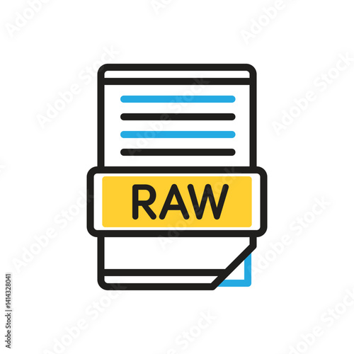 Multi color icon for  raw