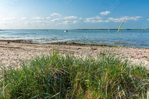 Fototapeta Naklejka Na Ścianę i Meble -  Tranquil beach in Westerholz at the Baltic Sea in Northern Germany