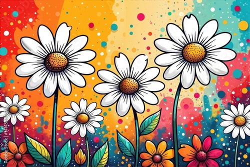 floral background with flowers