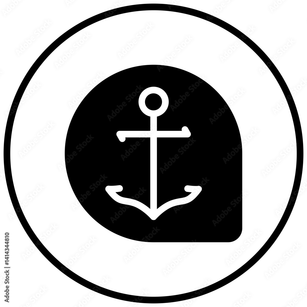 Vector Design Anchor Icon Style Vector Design Anchor Icon Style