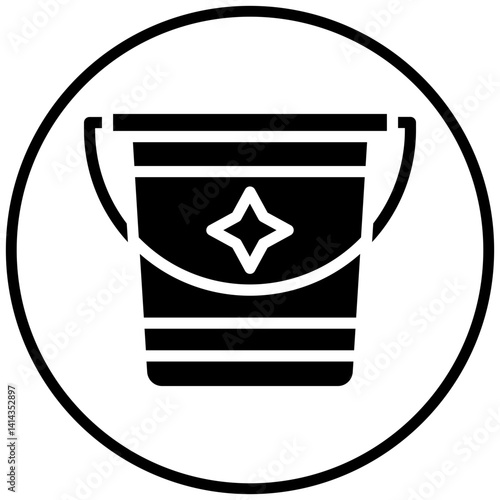 Sand Bucket Icon Style