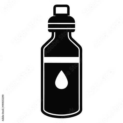 Vector illustration of a bottle ,Adobe Illustrator Artwork 