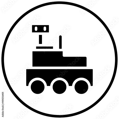 Mars Rover Icon Style