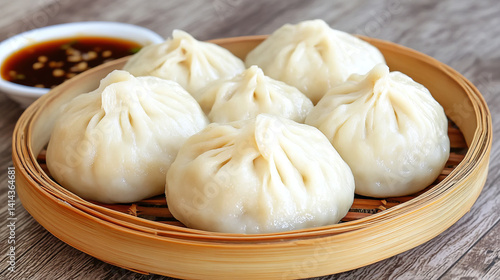 Chinese Cuisine Staple Food Xiaolongbao Bread Meat Filling Vegetarian Filling Fragrant