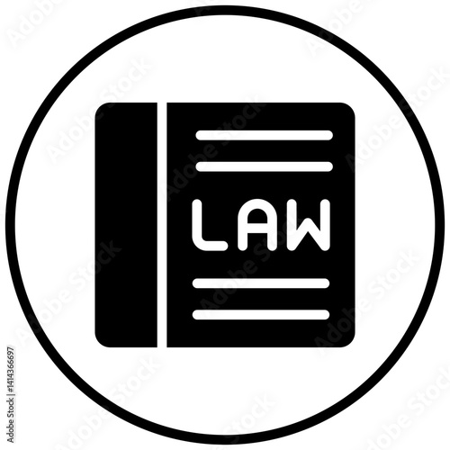 Law Book Icon Style
