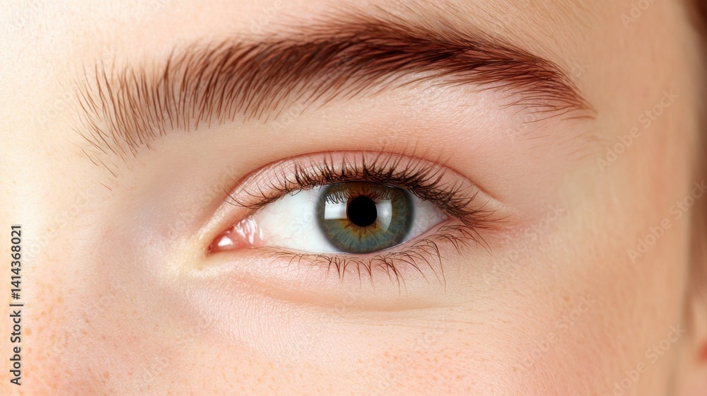 Closeup of woman examining wrinkles on upper eyelid indoor setting beauty focus natural light Closeup of woman examining wrinkles on upper eyelid indoor setting beauty focus natural light