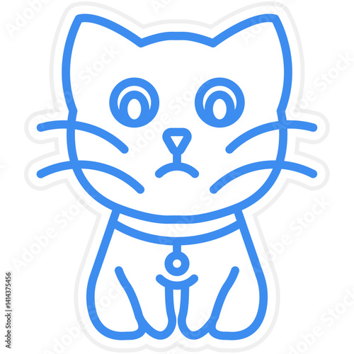 Cat Vector Icon Style