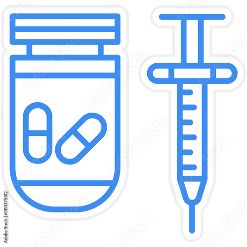 Steroids Vector Icon Style