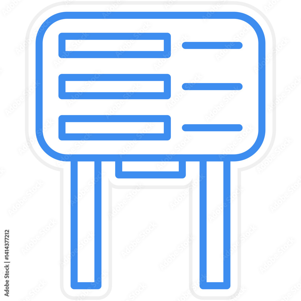 Signage Vector Icon Style Signage Vector Icon Style