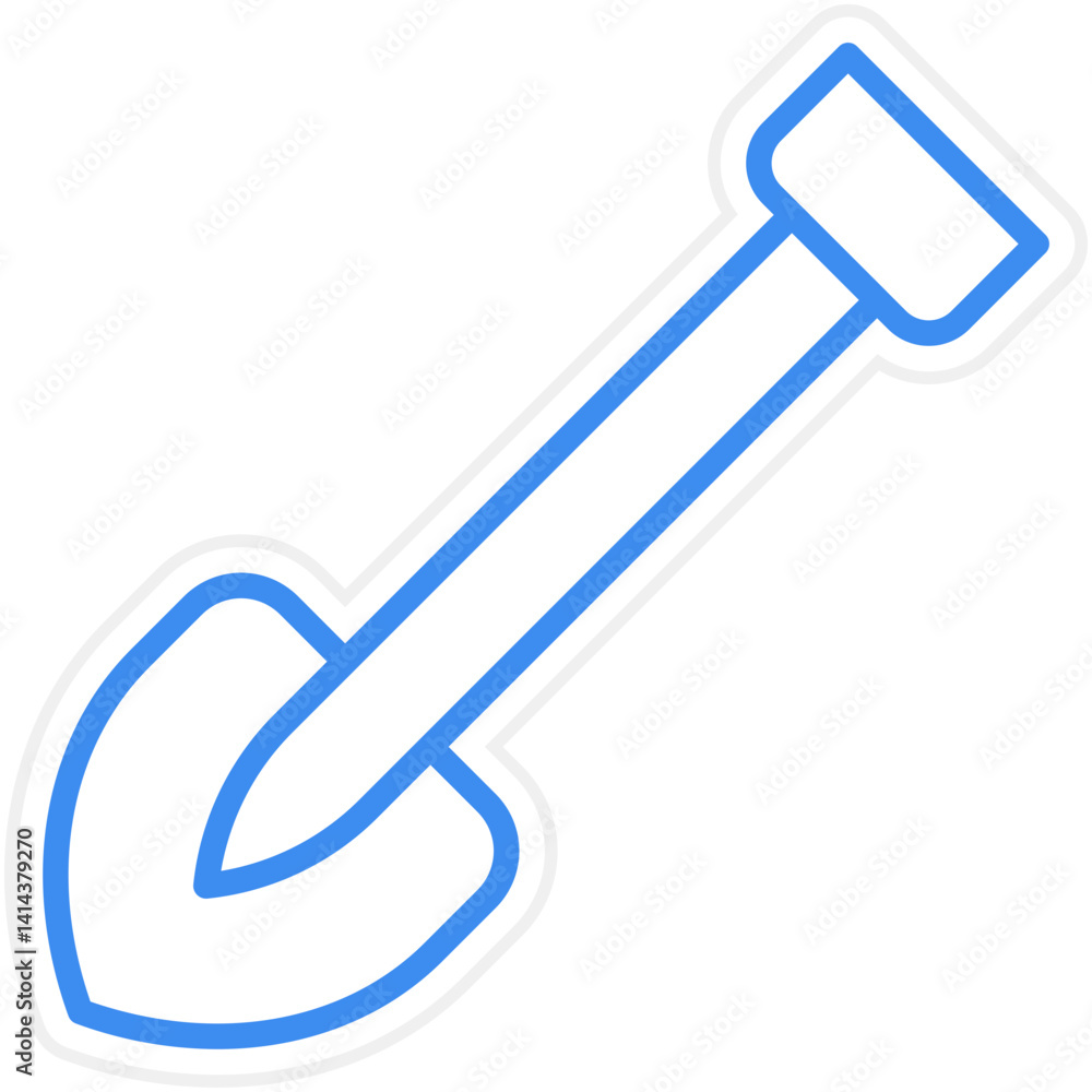 Shovel Vector Icon Style Shovel Vector Icon Style