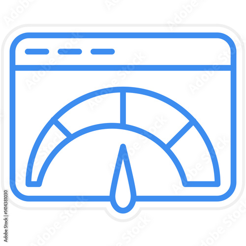 FICO Score Vector Icon Style