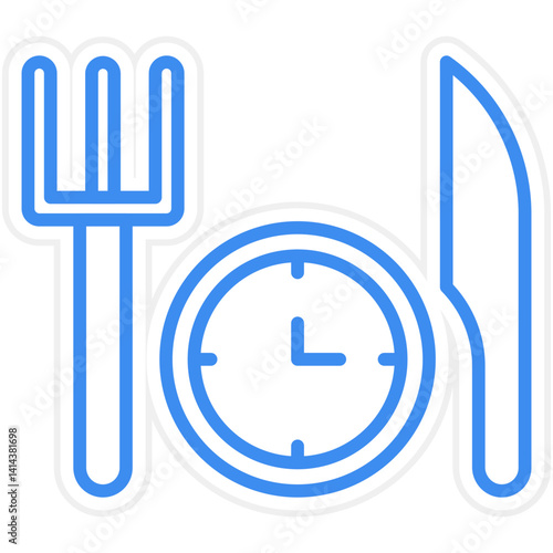 Lunch Vector Icon Style