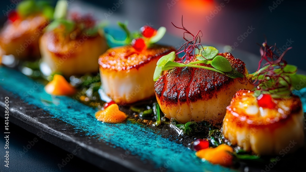 Gourmet Scallops with Herb and Citrus Foam Gourmet Scallops with Herb and Citrus Foam