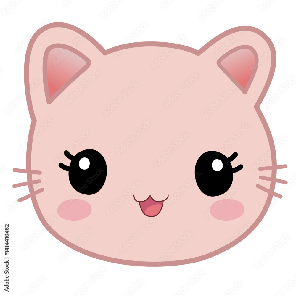 Cute cartoon cat emojis with different expression Cute cartoon cat emojis with different expression