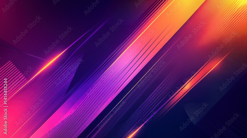 Fototapeta premium Abstract Colorful Background with Dynamic Lines and Gradients
