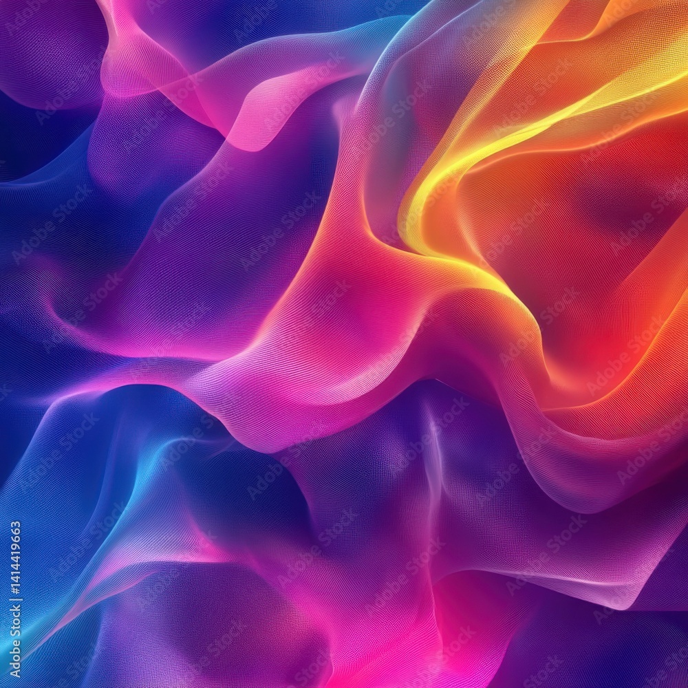 Obraz premium Vibrant abstract background with colorful flowing shapes
