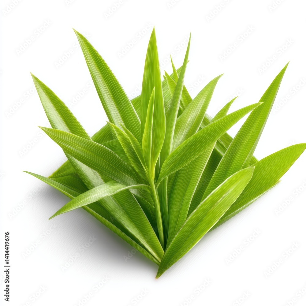 Obraz premium Lush green leaves arranged aesthetically, showcasing the vibrant color and texture of the foliage.