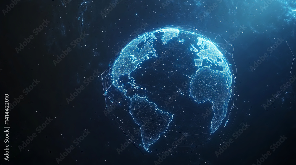 planet earth in space , binary code technology , glowing sphere on black background
planet earth in space , binary code technology , glowing sphere on black background