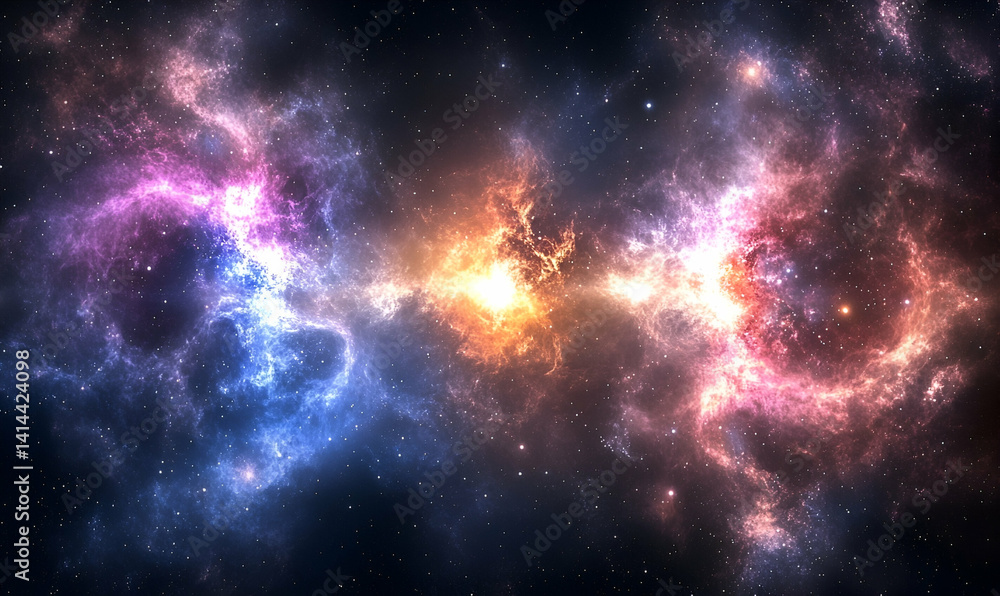 Cosmic nebula abstract background swirling colors Cosmic nebula abstract background swirling colors