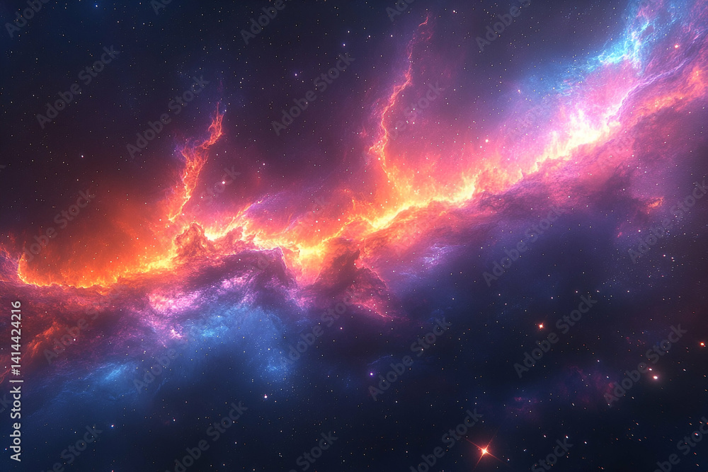 Cosmic nebula abstract background texture Cosmic nebula abstract background texture