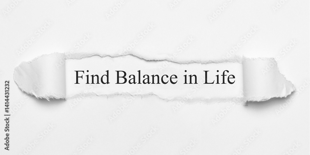 Obraz premium Find Balance in Life