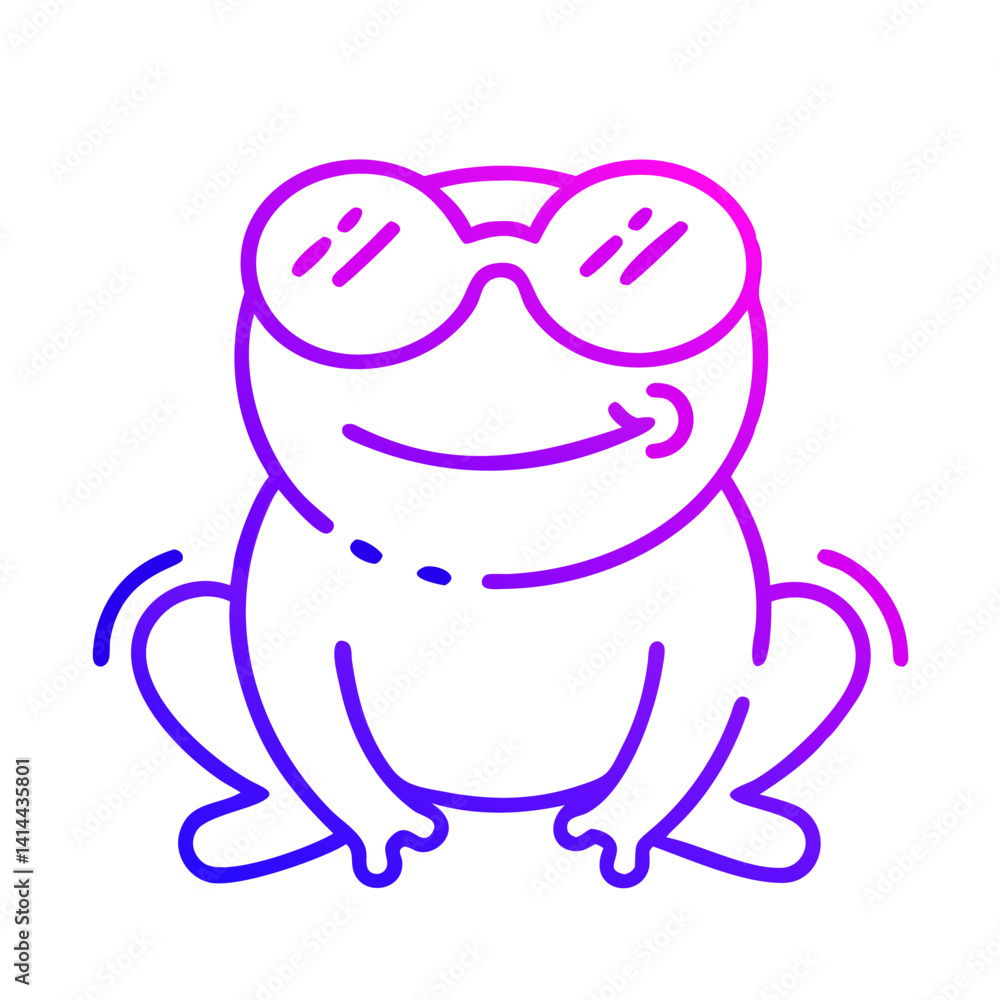 frog wearing sunglasses frog wearing sunglasses