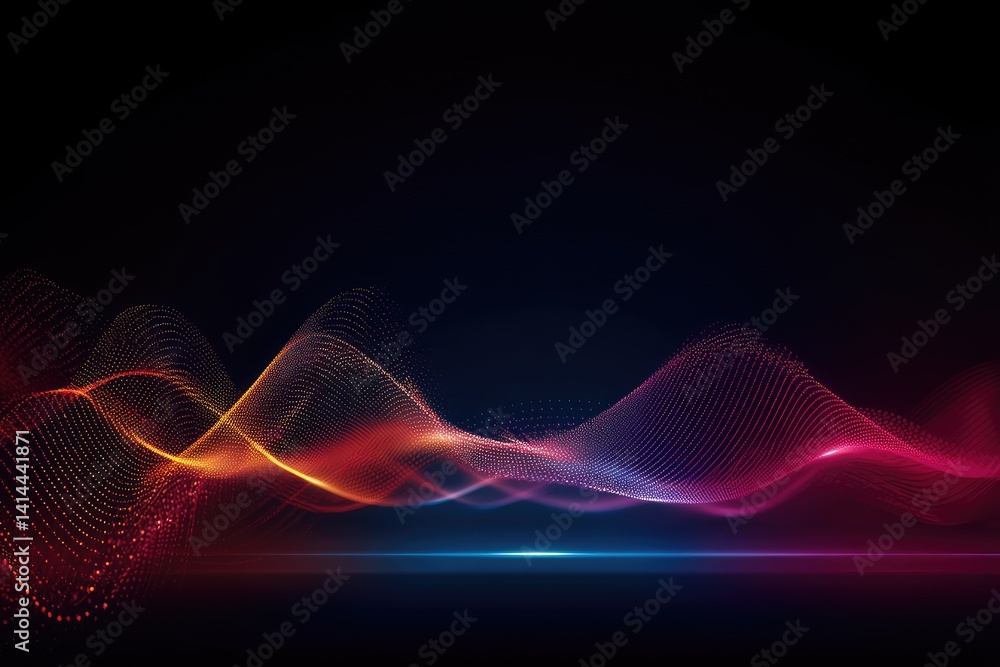 Abstract wave design with vibrant colors