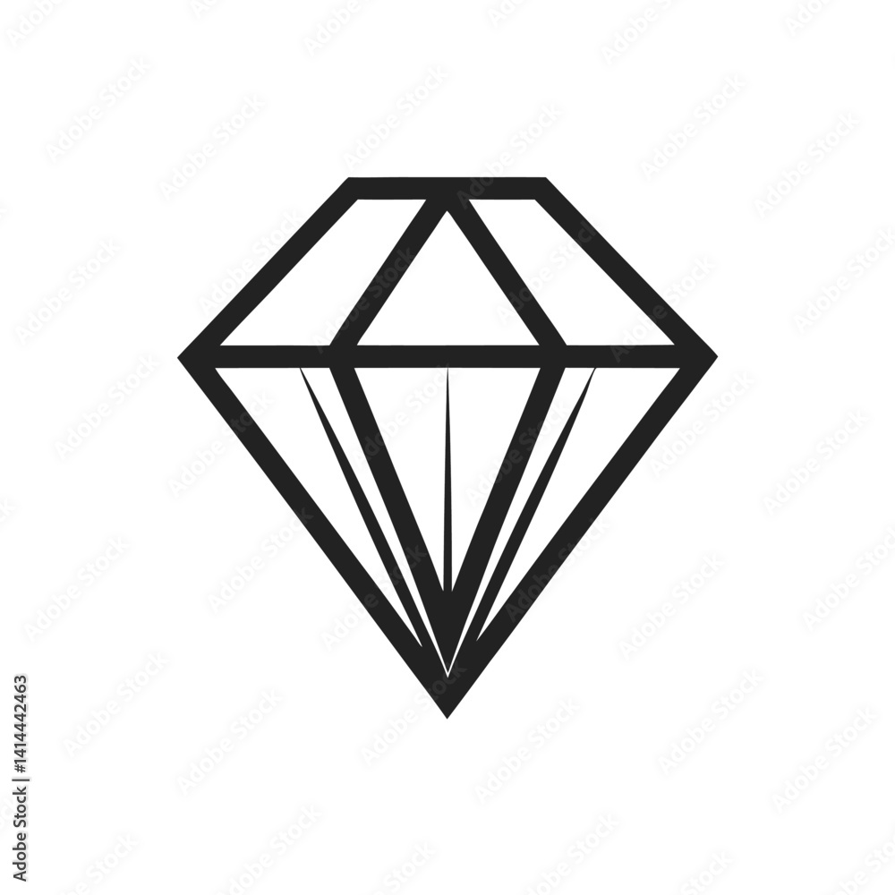 Minimalist Diamond Shape Logo Icon Minimalist Diamond Shape Logo Icon