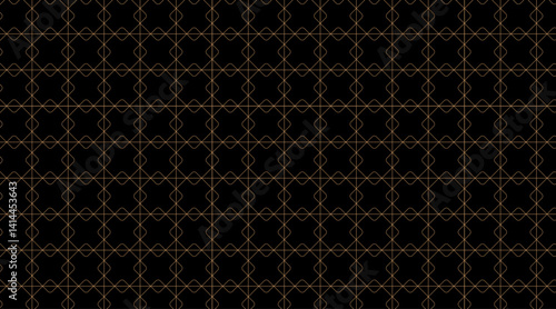 Seamless pattern template with geometric multi directional shape | Creative texture background with line for decoration, special event, cover, banner, fabric | Futuristic design with brown-black color