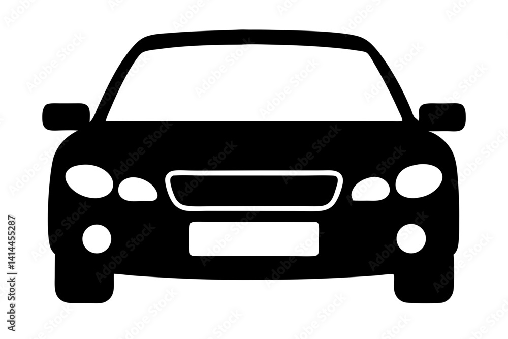 Front View Black Car Silhouette Graphic Vector Illustration Template For Automotive Or Transport Design Projects, car, vehicle, automobile, transport, transportation, black, silhouette, auto, front Front View Black Car Silhouette Graphic Vector Illustration Template For Automotive Or Transport Design Projects, car, vehicle, automobile, transport, transportation, black, silhouette, auto, front