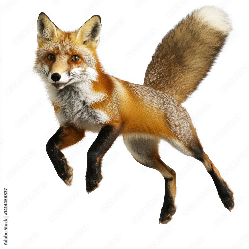 Fototapeta premium red fox vulpes 4 years old