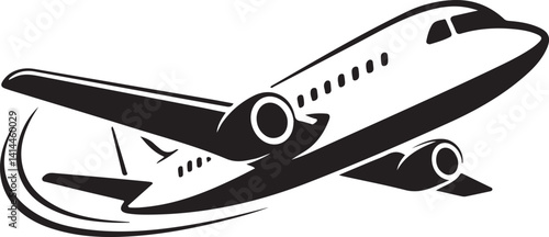 Airplane aviation flat icon for apps and websites