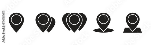 GPS location Map pointer icon