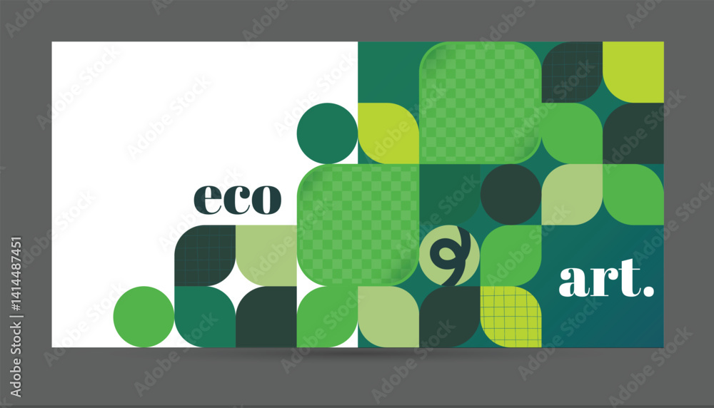 green eco leaves background, concept of sustainability ecology green energy environment friendly business. template for ad brochure poster banner with copy space