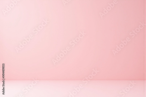 pink room with a white floor and a pink wall