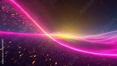 Colorful, swirling galaxy with a bright sun in the center. The colors are vibrant and the stars are scattered throughout the scene