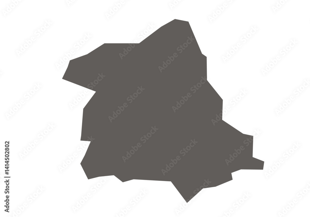 Harda District map of Madhya Pradesh state in gray color Harda District map of Madhya Pradesh state in gray color