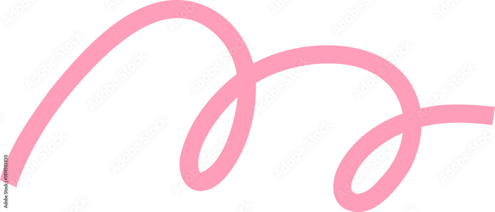 Winding Swirl Line Element Winding Swirl Line Element