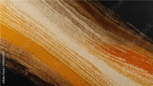 Black brown orange mustard gold yellow beige white abstract background. Color gradient ombre. Line stripe. Noise grain mesh old vintage burnt. Paper canvas. Autumn Halloween. Blank template. Design.  