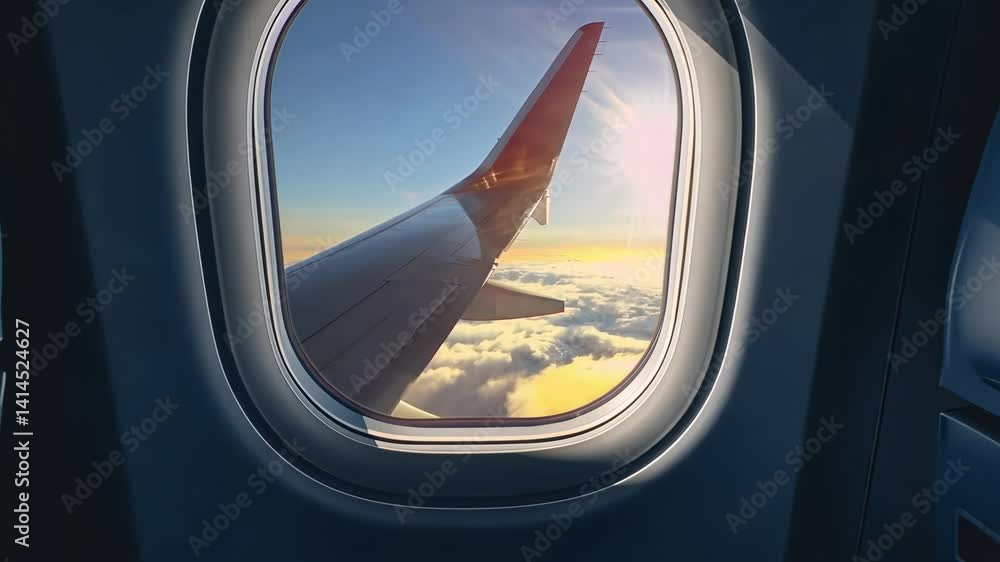 Airplane window live mockup animated overlay, transparent 4K video, alpha channel, ProRes 4444 Airplane window live mockup animated overlay, transparent 4K video, alpha channel, ProRes 4444