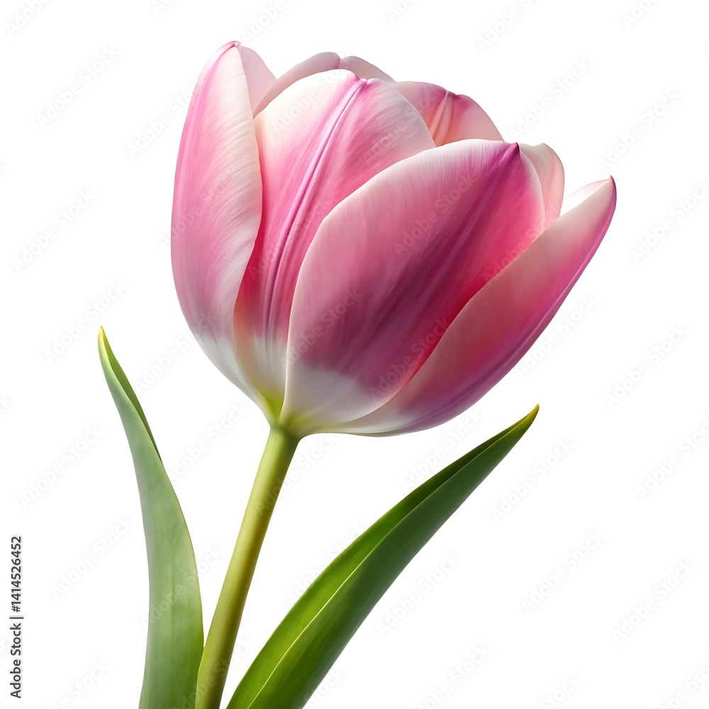 a single pink tulip with delicate slightly overla a single pink tulip with delicate slightly overla
