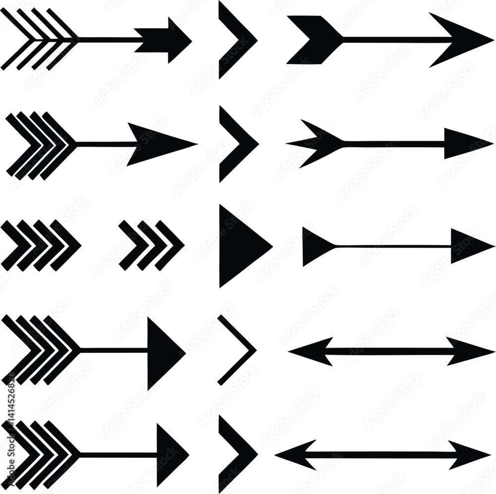 set of arrow icons set of arrow icons