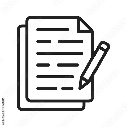 Copywriting icon vector image. Suitable for mobile apps, web apps and print media.