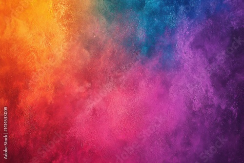 Vibrant Colorful Abstract Background Texture Design Purple Orange Pink Blue Hues Art Paint Spray    