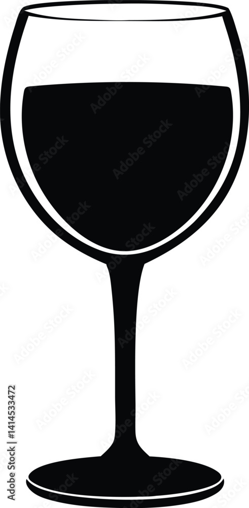 wine glass silhouette vector wine glass silhouette vector